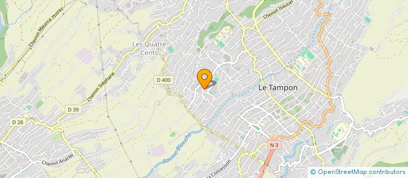localisation de l'entreprise BF PISCINES à LE TAMPON