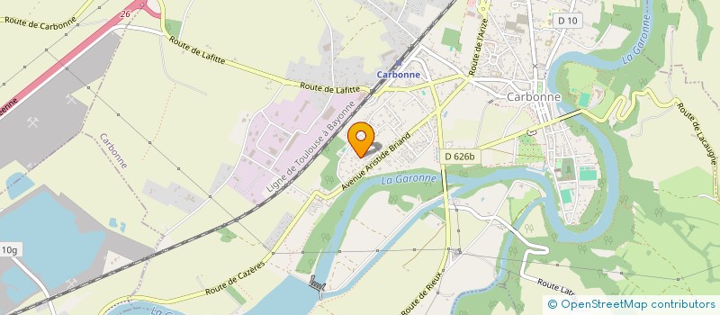 localisation de l'entreprise BF PISCINES  CARBONNE