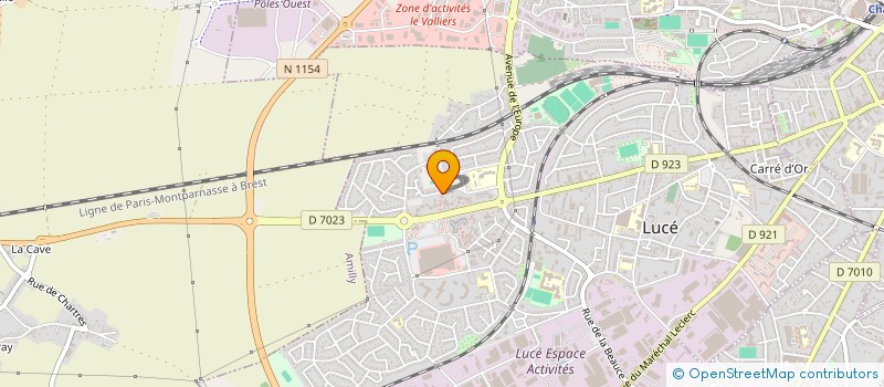 localisation de l'entreprise BF PLOMBERIE à LUCE