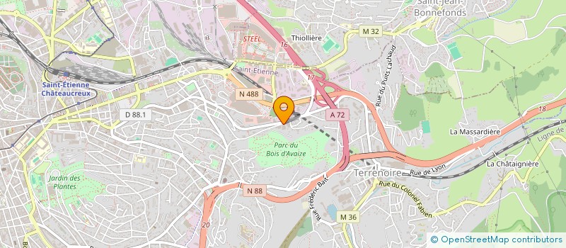 localisation de l'entreprise BF PNEUS 42  SAINT-ETIENNE