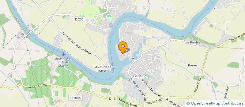 localisation de l'entreprise BF PRO à LAGRAVE
