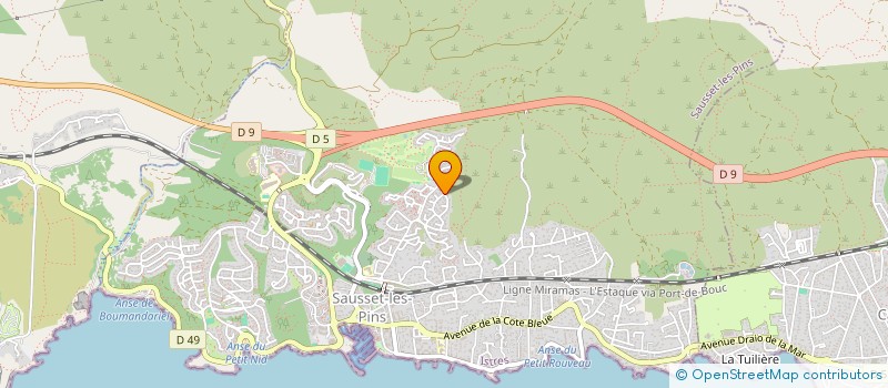 localisation de l'entreprise BF PROMOTION  SAUSSET-LES-PINS