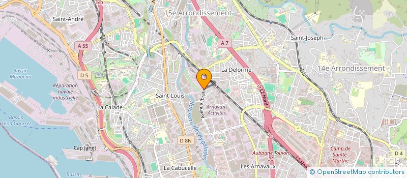 localisation de l'entreprise BF RESINES à MARSEILLE 15EME