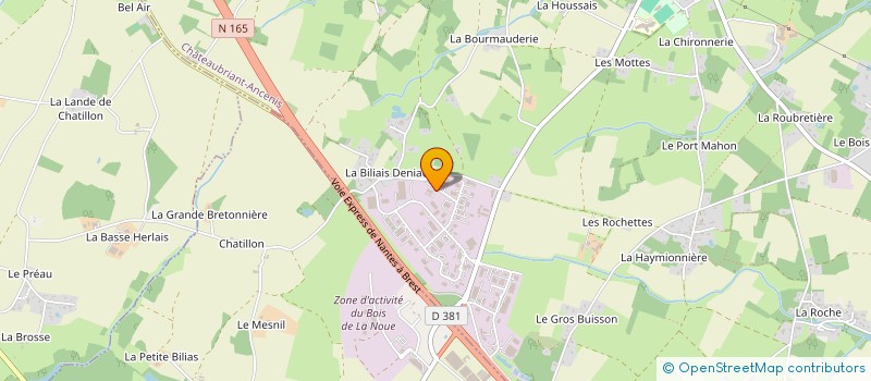 localisation de l'entreprise BF ROUTE  VIGNEUX-DE-BRETAGNE