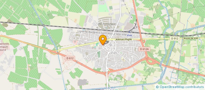 localisation de l'entreprise BF SERVICES  VIAS