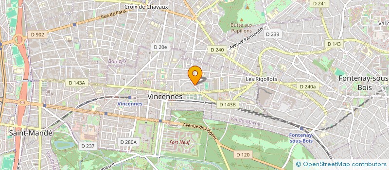 localisation de l'entreprise BF SOLUTIONS à VINCENNES