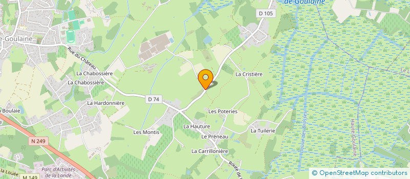 localisation de l'entreprise BF TAXI LE POULIGUEN  HAUTE-GOULAINE