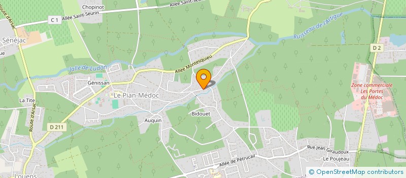 localisation de l'entreprise BF TECH  LE PIAN-MEDOC