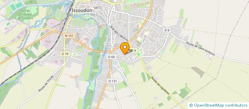 localisation de l'entreprise BF TRAITEUR EVENEMENTS à ISSOUDUN