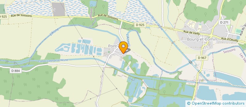 localisation de l'entreprise BF TRANSPORTS à PONT-ARCY
