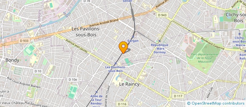localisation de l'entreprise BF TRANSPORTS à LIVRY-GARGAN