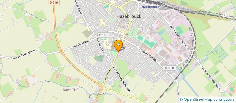 localisation de l'entreprise BF VAP  HAZEBROUCK