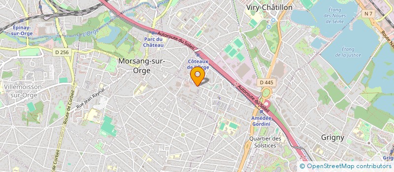 localisation de l'entreprise BF2M à MORSANG-SUR-ORGE