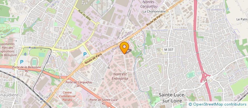 localisation de l'entreprise BF3B  NANTES