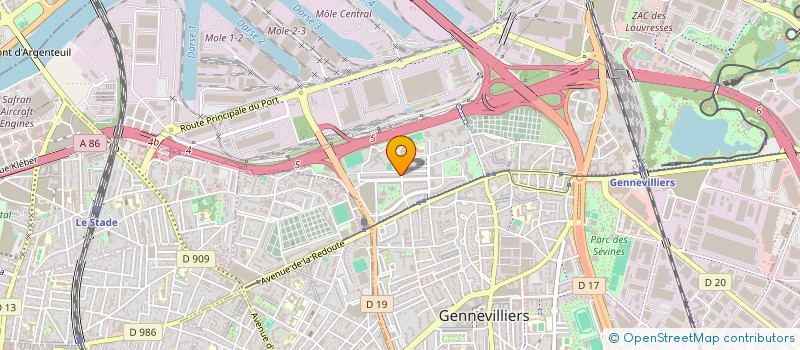 localisation de l'entreprise BF4 à GENNEVILLIERS