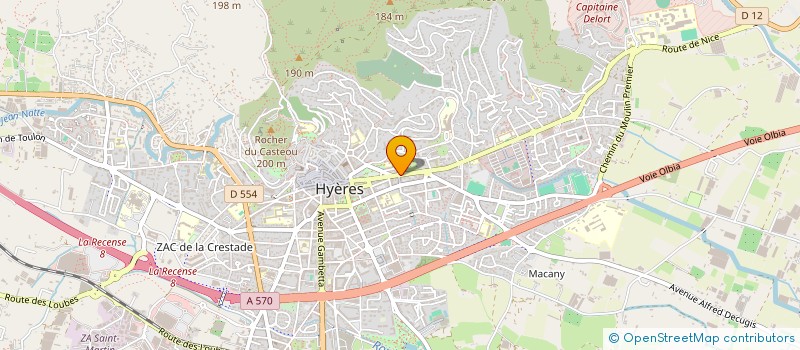 localisation de l'entreprise BF83  HYERES