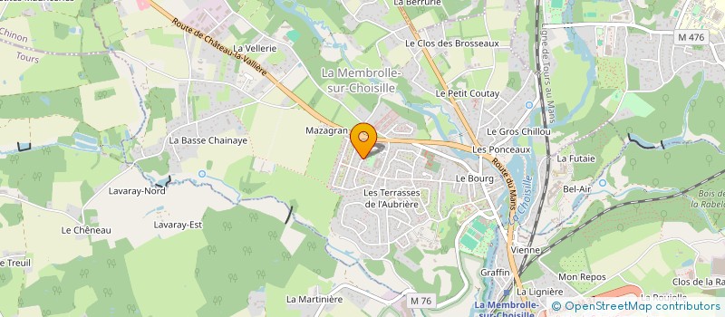 localisation de l'entreprise BFA 37  LA MEMBROLLE-SUR-CHOISILLE