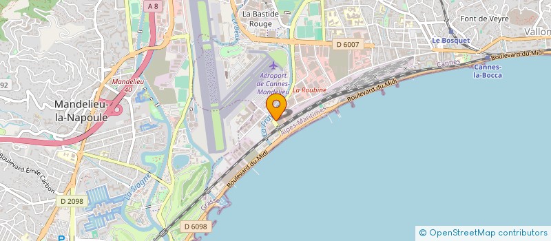 localisation de l'entreprise BFAD à CANNES