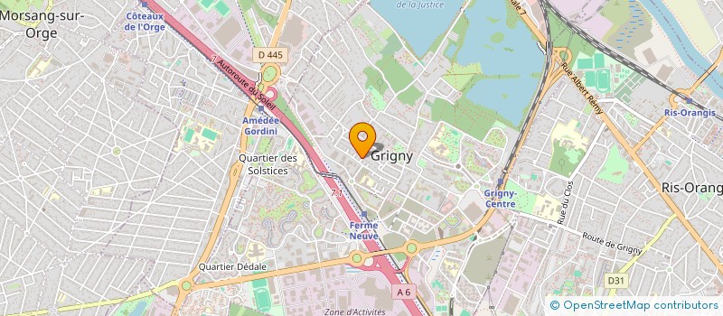 localisation de l'entreprise BFAM  GRIGNY