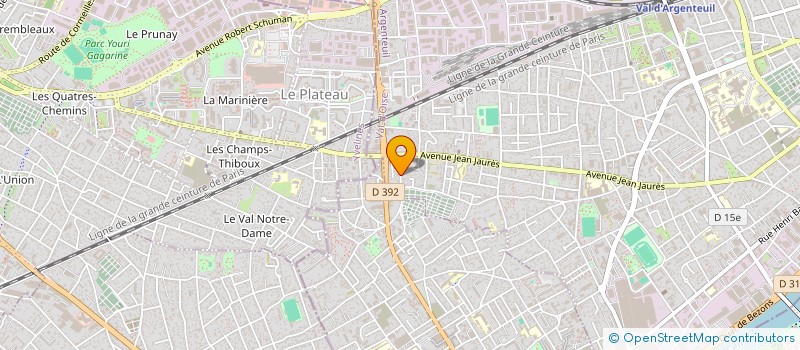 localisation de l'entreprise BFARO  ARGENTEUIL