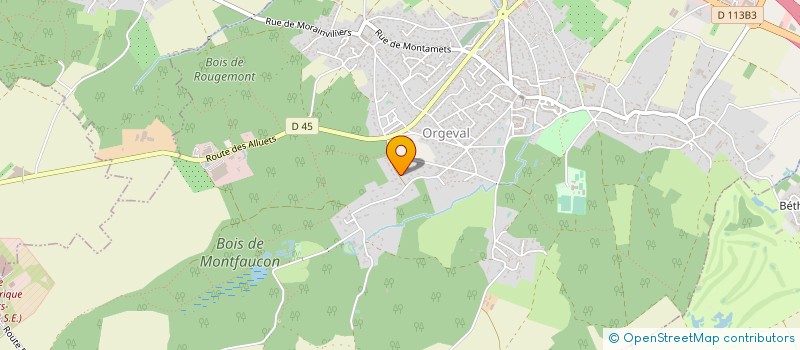 localisation de l'entreprise BFB BATIMENT à ORGEVAL