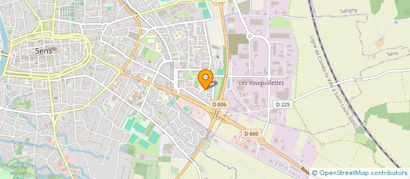 localisation de l'entreprise BFC 21  SENS