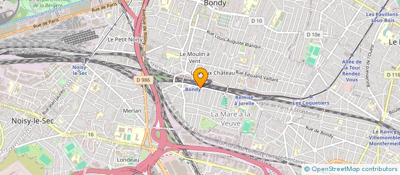 localisation de l'entreprise BFC  BONDY