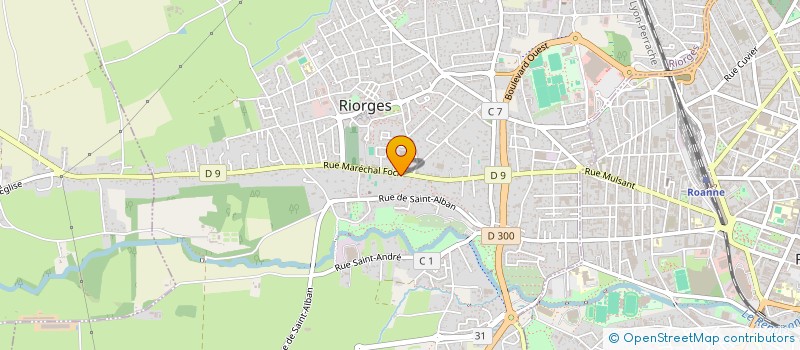 localisation de l'entreprise BFC à RIORGES
