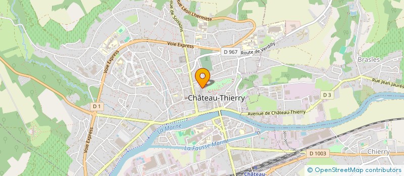 localisation de l'entreprise BFC à CHATEAU-THIERRY
