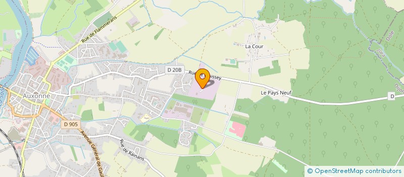 localisation de l'entreprise BFC - BIO FROID ET COLLECTIF  AUXONNE