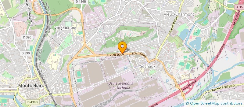 localisation de l'entreprise BFC DISTRIBUTION COLLECTION à SOCHAUX