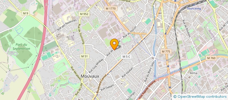 localisation de l'entreprise BFC PATRIMOINE à MOUVAUX