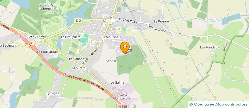 localisation de l'entreprise BFC PLOMBERIE  MISSILLAC