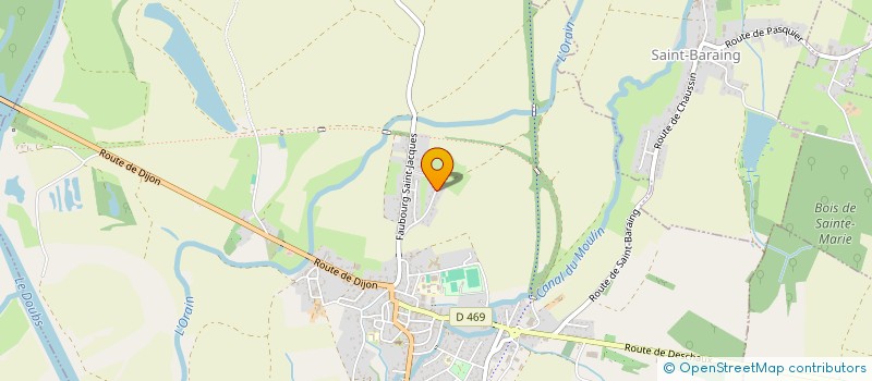 localisation de l'entreprise BFC VIDANGE  CHAUSSIN