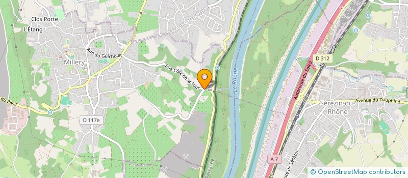 localisation de l'entreprise BFC2A  MILLERY