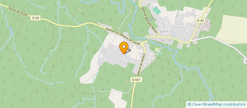 localisation de l'entreprise BFCREDIT  SORE