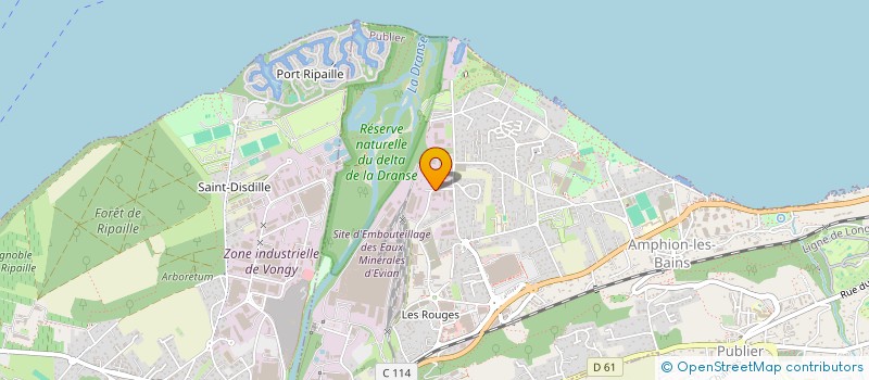 localisation de l'entreprise BFD  PUBLIER