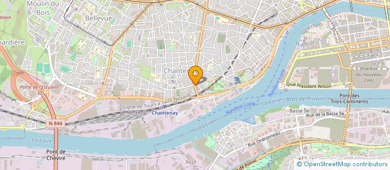 localisation de l'entreprise BFDB à NANTES
