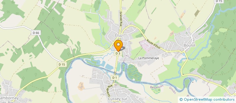 localisation de l'entreprise BFDJ  ETUZ