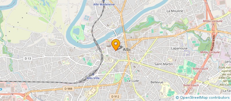 localisation de l'entreprise BFE DISTRIB à ALBI