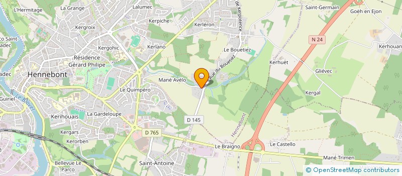 localisation de l'entreprise BFEG HOLDING  HENNEBONT