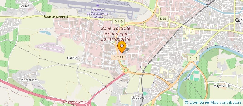 localisation de l'entreprise BFEJ à CARCASSONNE