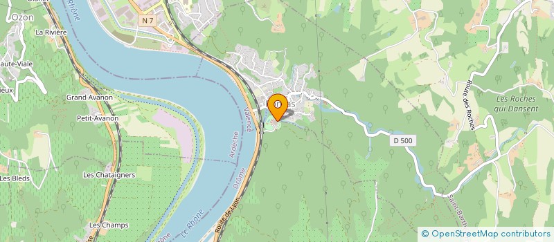 localisation de l'entreprise BFF  SERVES-SUR-RHONE