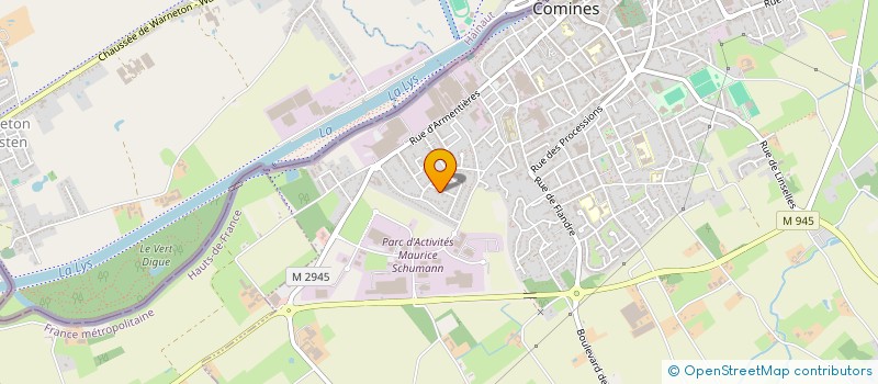 localisation de l'entreprise BFF à COMINES