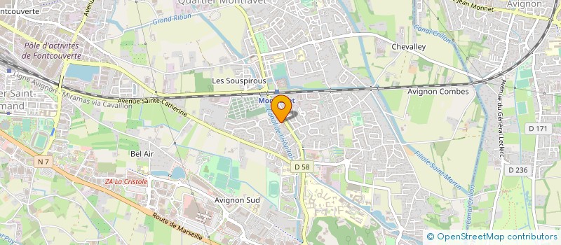 localisation de l'entreprise BFF  AVIGNON