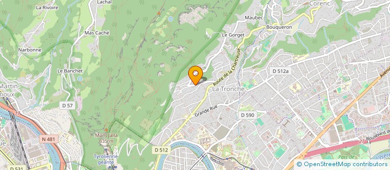 localisation de l'entreprise BFG  LA TRONCHE