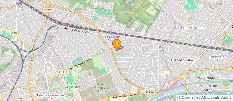 localisation de l'entreprise BFG CONCEPT  GAGNY