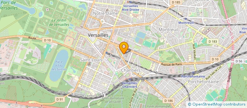 localisation de l'entreprise BFG HOLDING à VERSAILLES