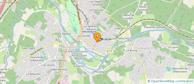 localisation de l'entreprise BFG IMMO à VEIGNE