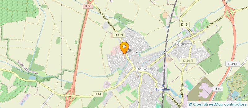 localisation de l'entreprise BFG IMMO  BOLLWILLER